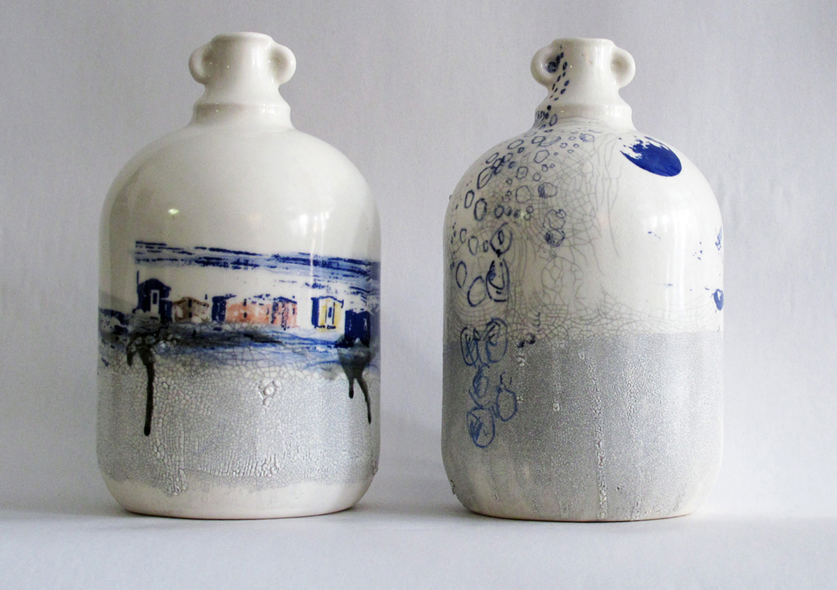 MArianne Chenard – bottle vase / snow landscape