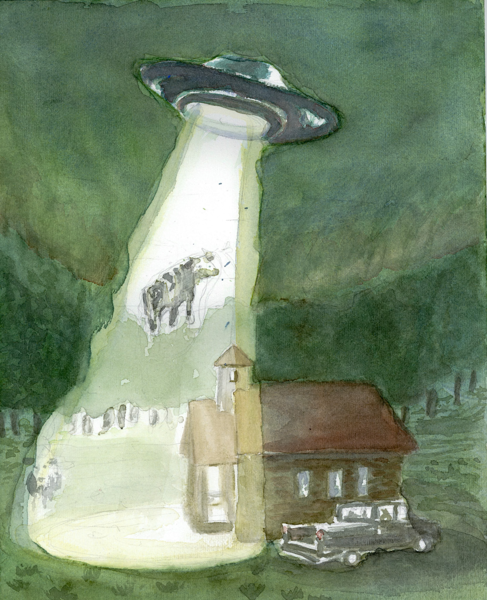 UFO Watercolor